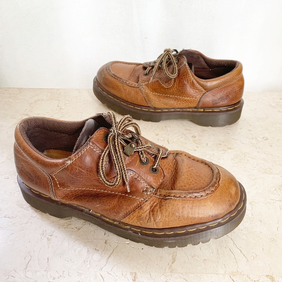 Dr Martens Shoes 9 Brown Leather Oxfords England